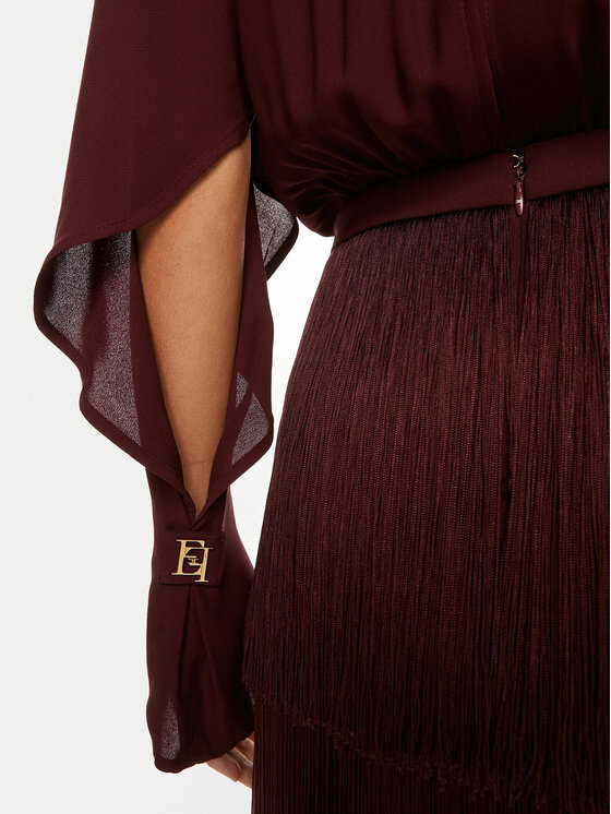 Elisabetta Franchi Elisabetta Franchi Kokteilinė suknelė AB-654-46E2 Vyšninė Regular Fit