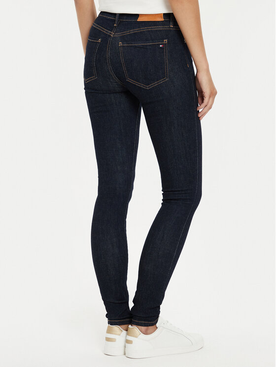 Tommy Hilfiger Tommy Hilfiger Jeans hlače Como WW0WW42487 Mornarsko modra Skinny Fit