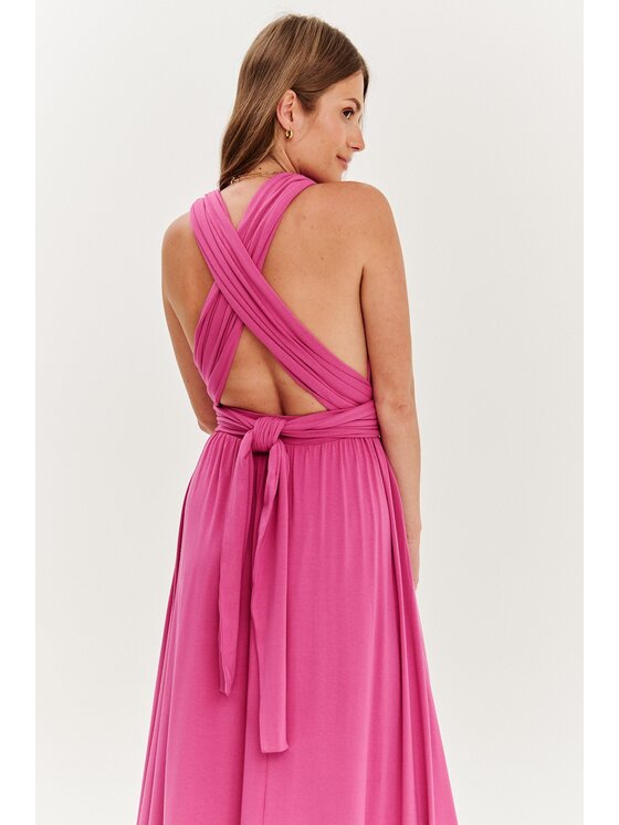 NAOKO NAOKO Sukienka codzienna Infinity Rose Amour Różowy Regular Fit