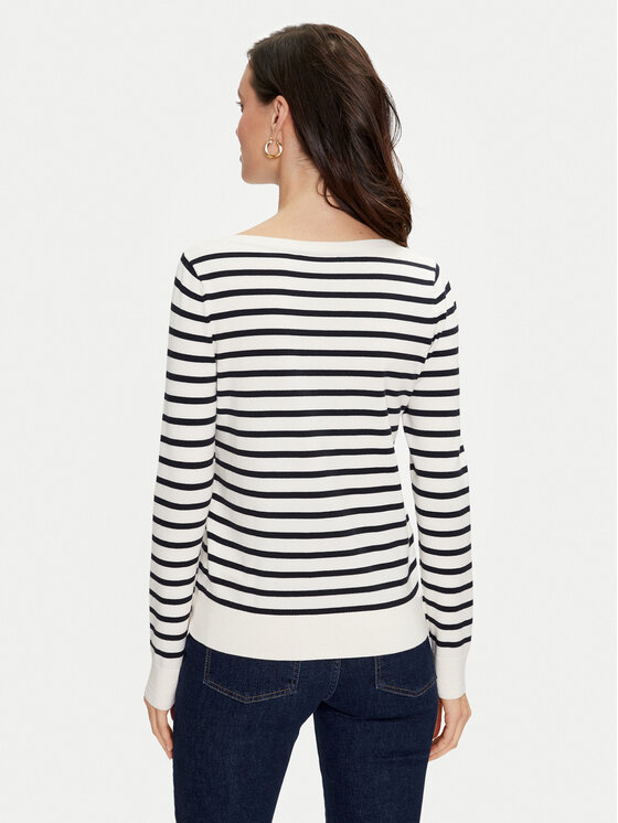 Tommy Hilfiger Tommy Hilfiger Sveter WW0WW40099 Écru Regular Fit