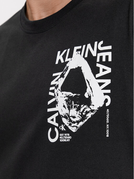 Calvin Klein Jeans Calvin Klein Jeans Tricou Modern Metals Graphic J30J324640 Negru Regular Fit