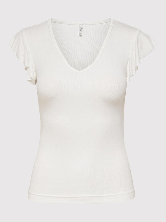 ONLY ONLY Halenka Belia 15227187 Bílá Regular Fit