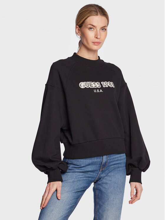 Felpa W3RQ06 KBK30 Nero Regular Fit