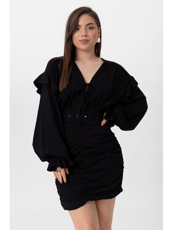 LAURELLA Každodenné šaty 4UL028 Čierna Regular Fit