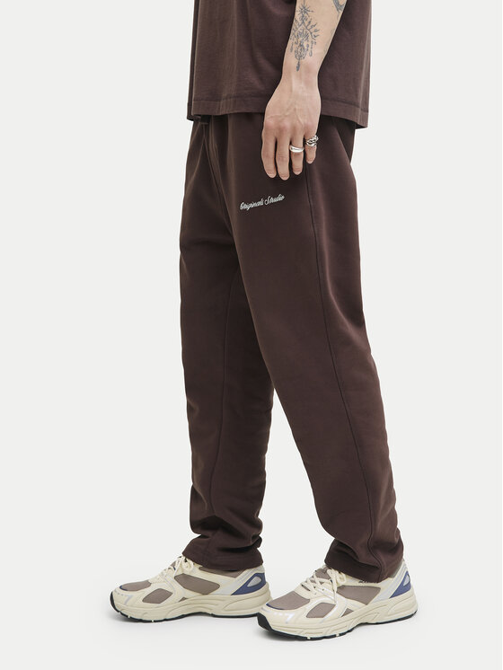 Jack & Jones Jack & Jones Pantaloni da tuta Kane Norrebro 12282553 Marrone scuro Relaxed Fit