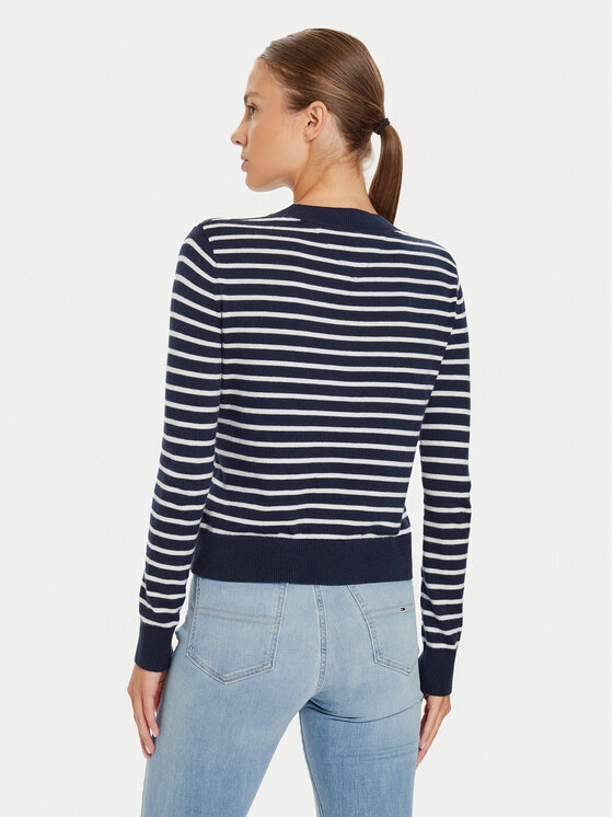 Tommy Jeans Tommy Jeans Sweter Essential DW0DW17254 Granatowy Regular Fit