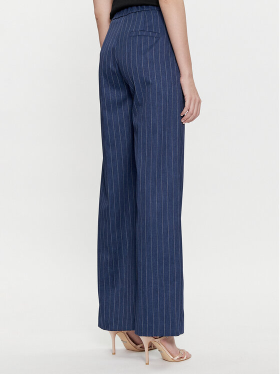 Maryley Maryley Spodnie materiałowe 24EB565/M06 Niebieski Wide Fit