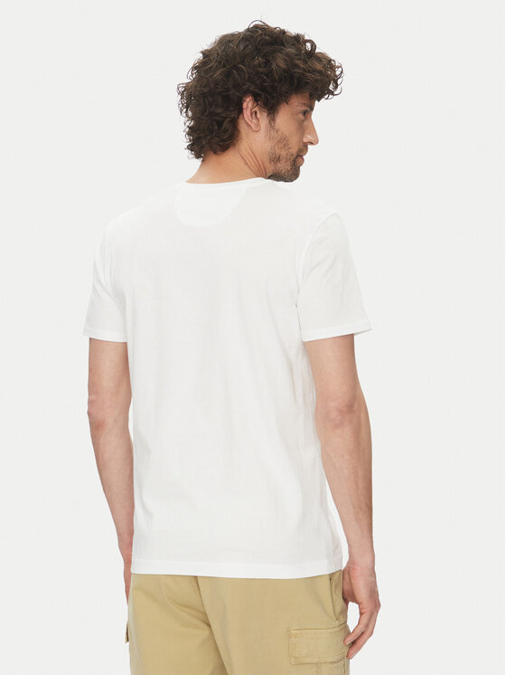 La Martina La Martina T-krekls Anselm MARG31 JS206 Balts Regular Fit
