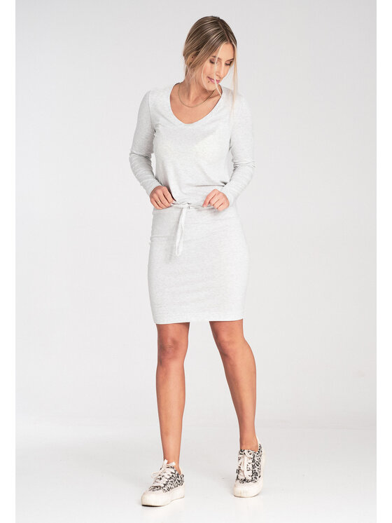 FIGL FIGL Sukienka codzienna M1049 Szary Casual Fit