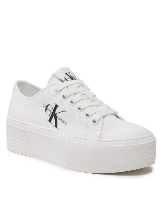 Calvin Klein Jeans Calvin Klein Jeans Кросівки Cupsole Low Txt YW0YW01033 Білий