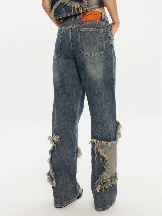 One Teaspoon One Teaspoon Τζιν 26510 Μπλε Wide Leg