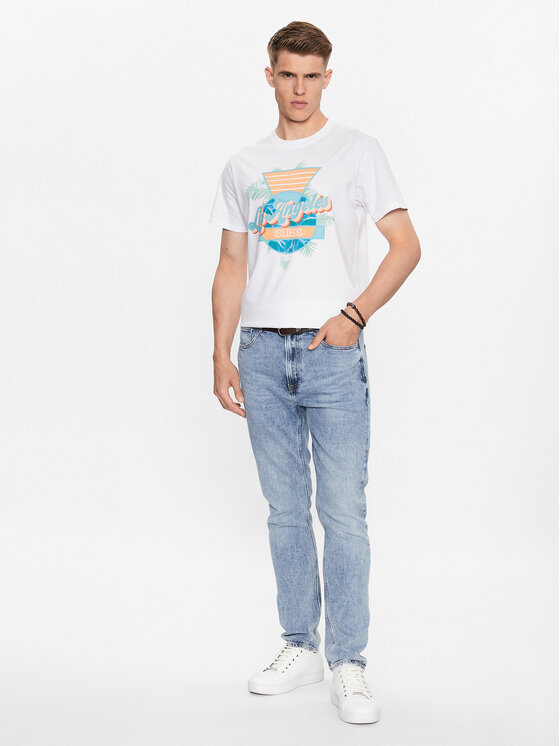 Guess Guess Marškinėliai M3YI67 I3Z14 Balta Regular Fit