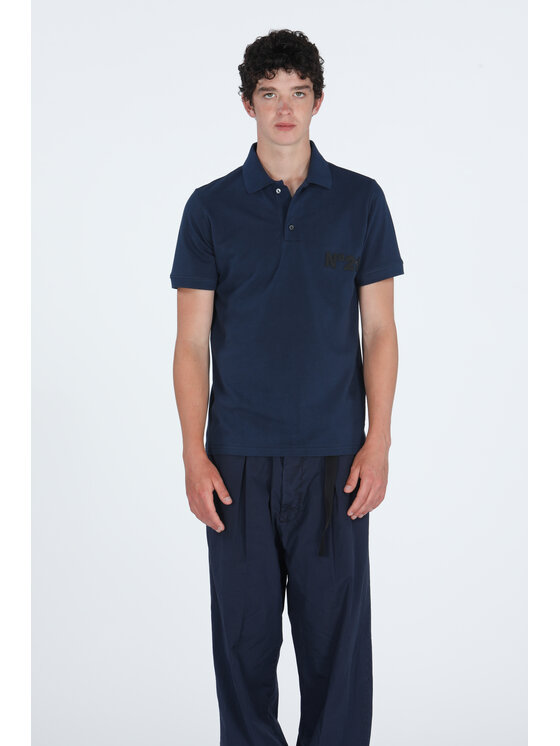 N°21 N°21 T-Shirt U-N21-3554 Niebieski Regular Fit