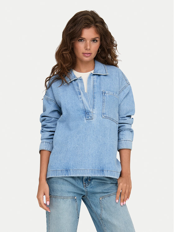 Koszula jeansowa ONLY, Rozmiar S, Niebieska, Birdie 15347086