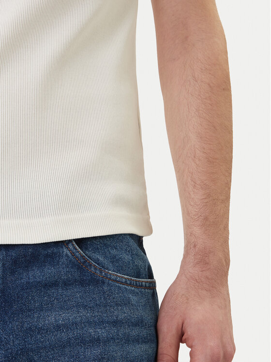 Lacoste Lacoste Tank top TH0030 Λευκό Slim Fit