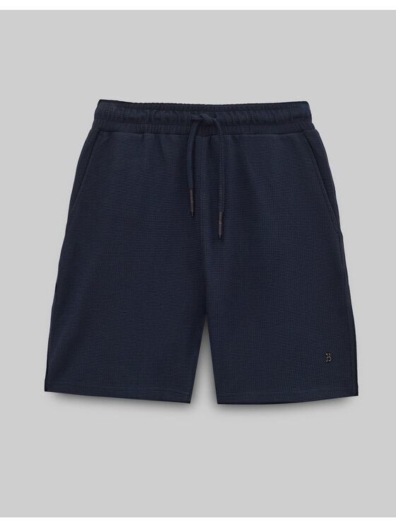 Borgio Borgio Szorty materiałowe valleve Granatowy Classic Fit