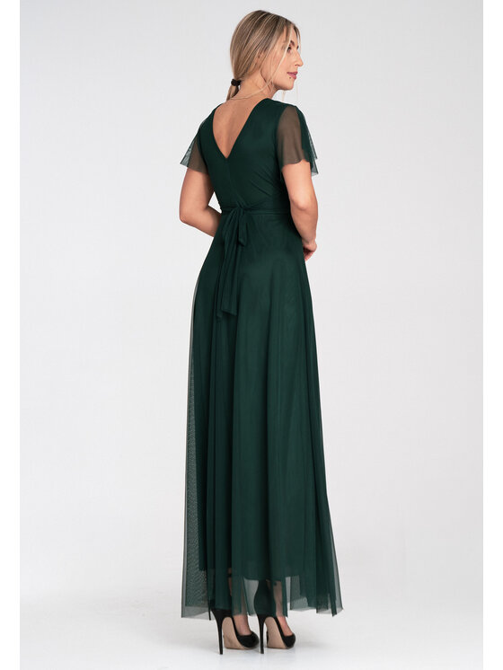 FIGL FIGL Večerné šaty M1103 Zelená Straight Fit