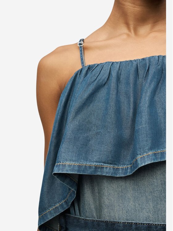 PINKO PINKO Vestito da giorno CHIARODILUNA ABITO LIGHT FLOWY Blu Regular Fit