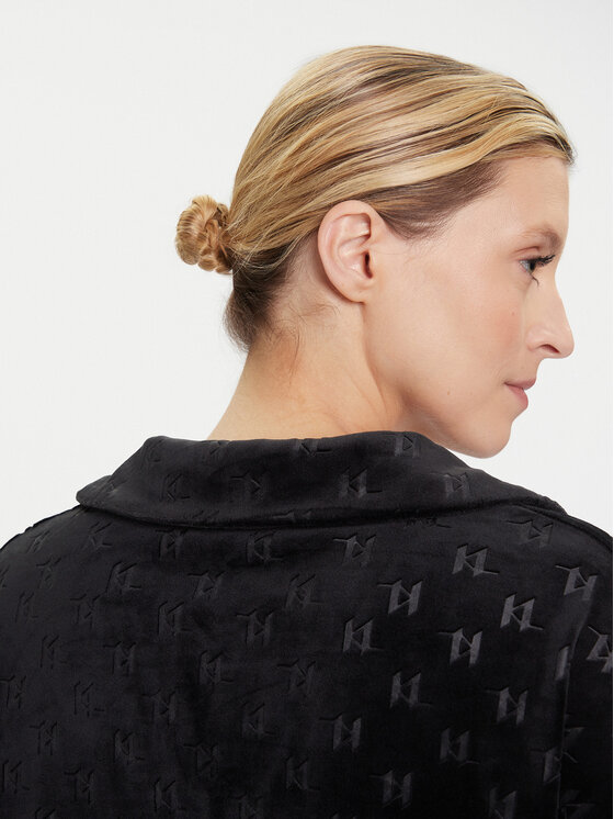 KARL LAGERFELD KARL LAGERFELD Bluză A4W44007 Negru Regular Fit