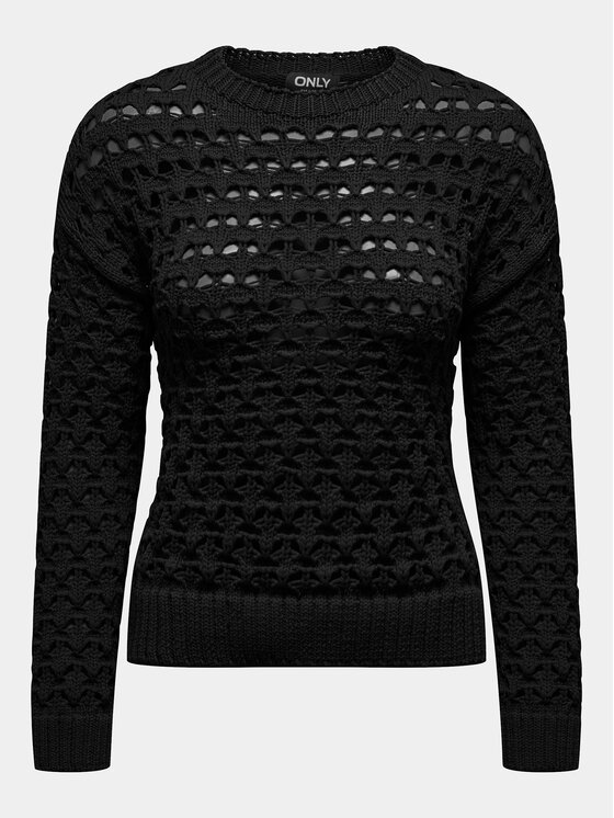 ONLY ONLY Sveter Linda 15311772 Čierna Regular Fit
