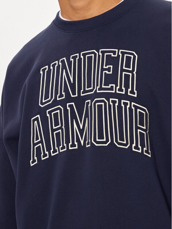 Under Armour Under Armour Pulóver UA Icon 1386548 Sötétkék Loose Fit