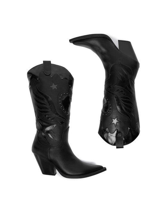 DeeZee DeeZee Καουμπόικες Μπότες & Μποτάκια W3LH170101 Μαύρο