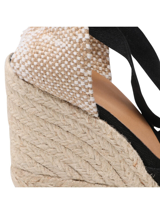Castañer Castañer Espadryle Carina/8/001 020962-100 Czarny