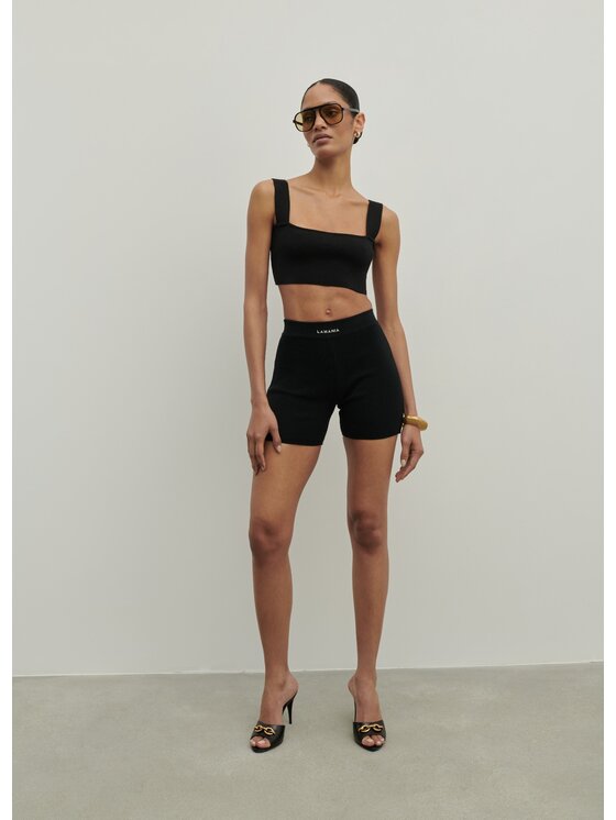 La Mania La Mania Top NEVER TOP 800 Czarny Classic Fit