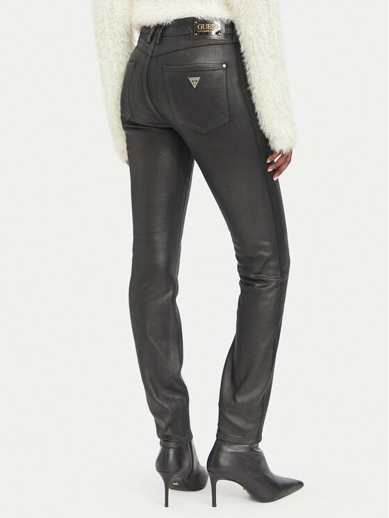 Guess Guess Džínsy W6BA46 D2586 Čierna Skinny Fit