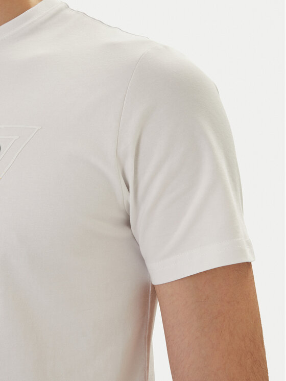 Guess Guess Tricou M6GI11 K2992 Alb Slim Fit