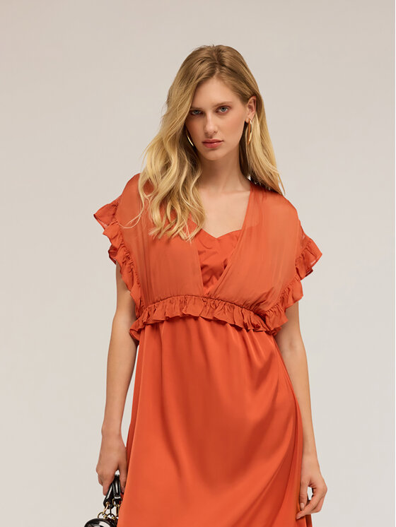 Motivi Motivi Abito da sera 7217Q003333N017 Arancione Regular Fit