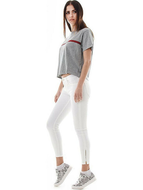 Lee Lee Jeansy SCARLETT Biały Skinny Fit