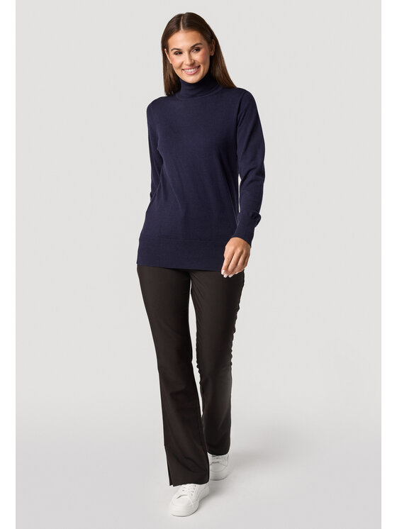 QUIOSQUE QUIOSQUE Sweter Quiosque 6VS001802 Granatowy Regular Fit