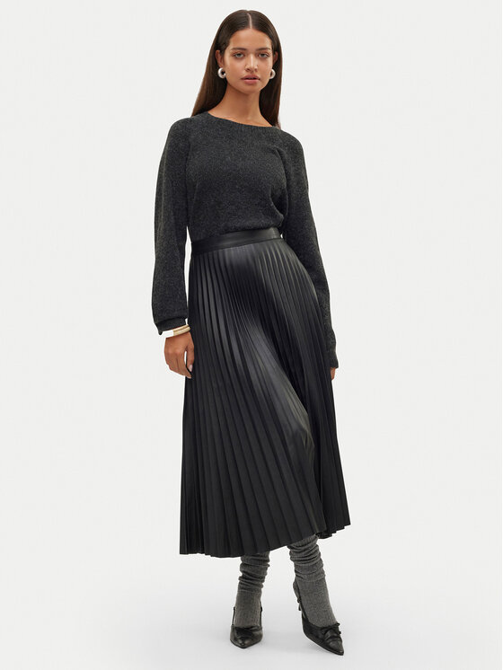 Vero Moda Vero Moda Ādas imitācijas svārki Bella Holly 10319036 Melns Regular Fit