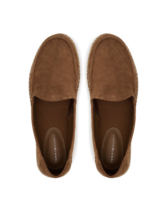 Tommy Hilfiger Tommy Hilfiger Espadrilky Hilfiger Flex Espa Suede Loafer FM0FM05392 Hnedá