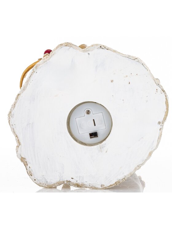 MIAhome MIAhome Figurka Mikołaj LED z jelonkiem i workiem na plecach 29x14x14 cm Kolorowy