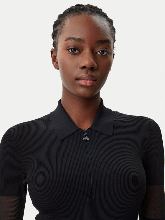 Patrizia Pepe Patrizia Pepe Džemper haljina 8A1420/K078-K103 Crna Slim Fit