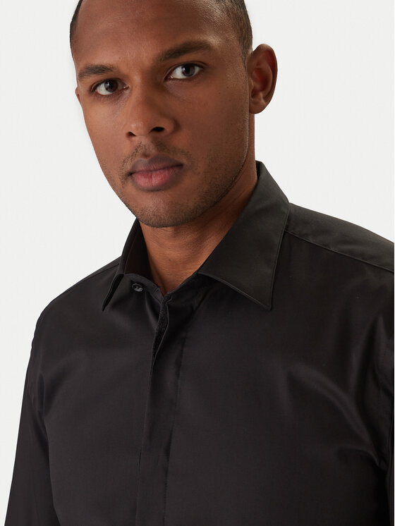 BOSS BOSS Сорочка H-Hank 50550653 Чорний Slim Fit