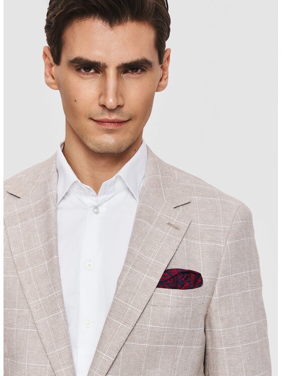 Pako Lorente Pako Lorente Marynarka P26SF-3X-023 Beżowy Slim Fit