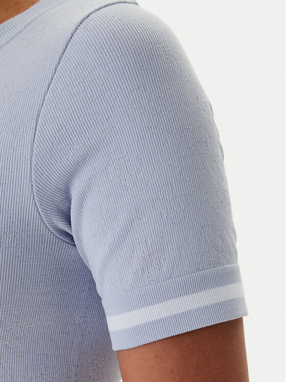 Guess Guess Marškinėliai V6RP02 Z4692 Žydra Slim Fit