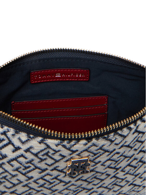 Tommy Hilfiger Tommy Hilfiger Torbica Th Jacquard Mini Shoulder Bag AW0AW19006 Plava