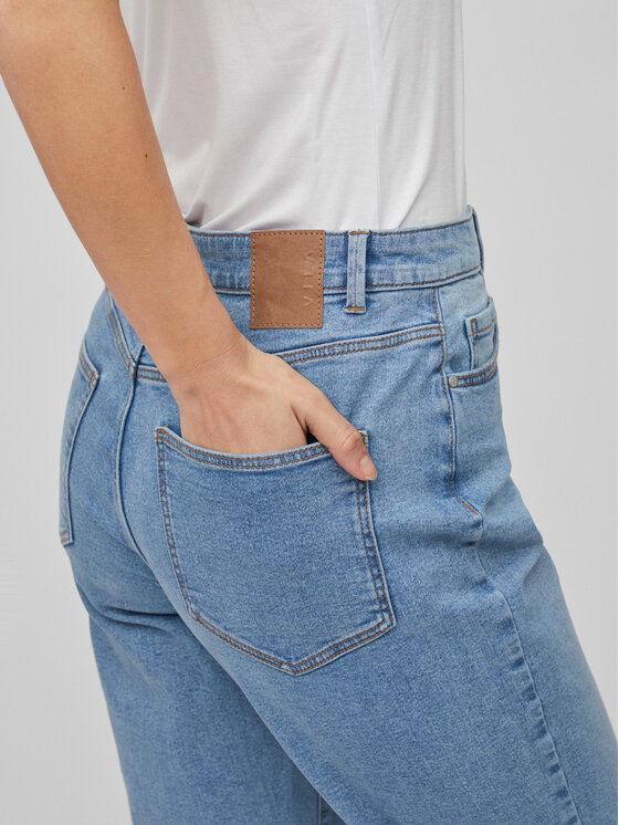 Vila Vila Traperice Naomi 14080230 Plava Mom Fit