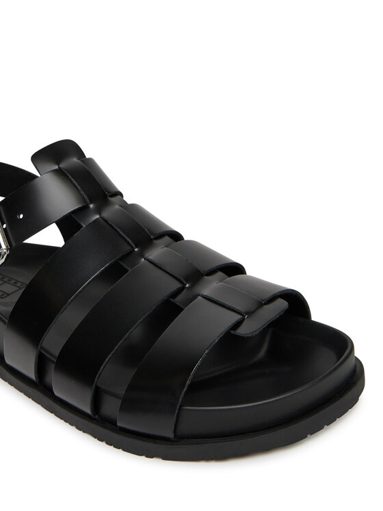 Tommy Jeans Tommy Jeans Sandale Tjw Fisherman Patent Sandal EN0EN02874 Negru