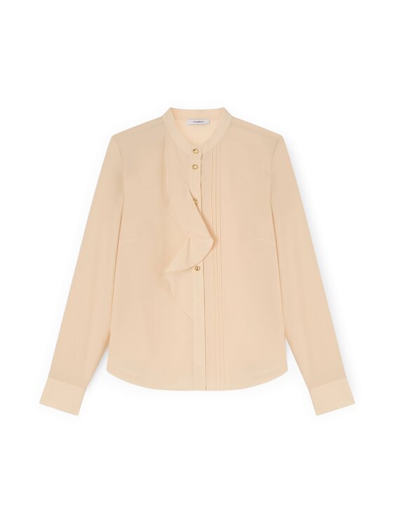 Motivi Motivi Camicia 5014Q000912N011 Crema Regular Fit