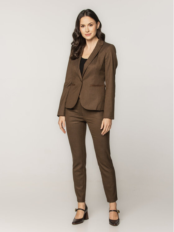Willsoor Willsoor Marynarka 67903 Brązowy Slim Fit