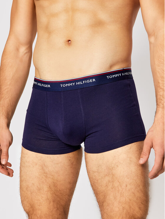 Tommy Hilfiger Tommy Hilfiger Komplet bokserek 3P Lr Trunk 1U87903841 Granatowy