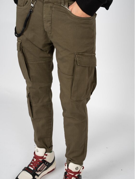 Xagon Xagon Spodnie materiałowe A23032CR9002 Zielony Slim Fit