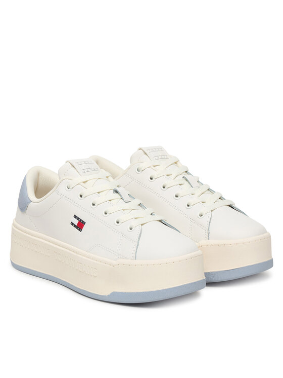 Tommy Hilfiger Tommy Hilfiger Sneakers Tjw Script Cupsole Flatform EN0EN02961 Écru