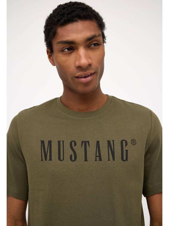 Mustang Mustang T-Shirt Style Austin Zielony Regular Fit