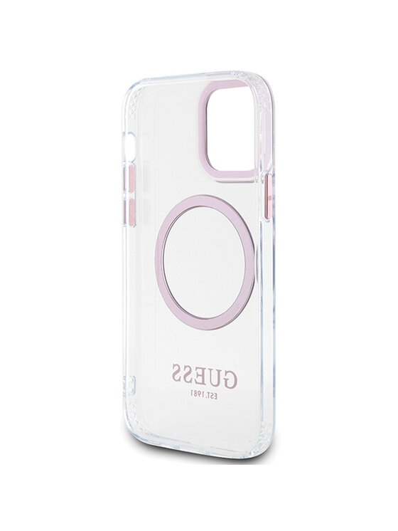 Guess Guess Etui na telefon iPhone 12/12 Pro Różowy